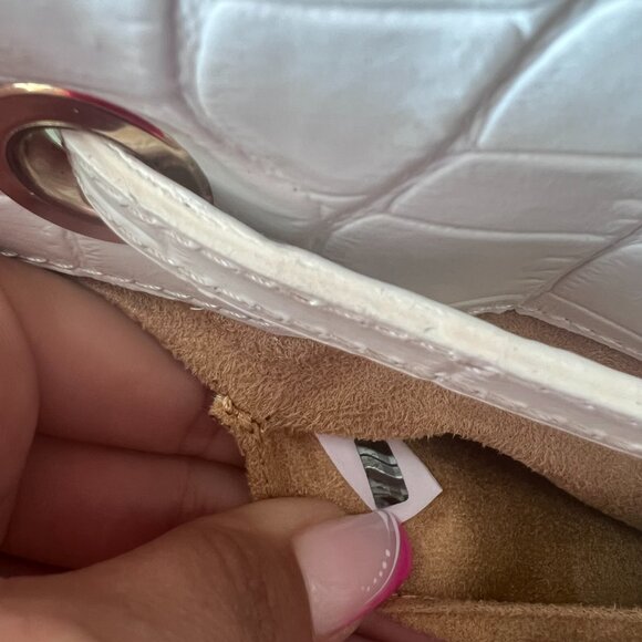 Jimmy Choo Embossed Leather Rosalie Handle with Dust Bag - Picture 6 of 14